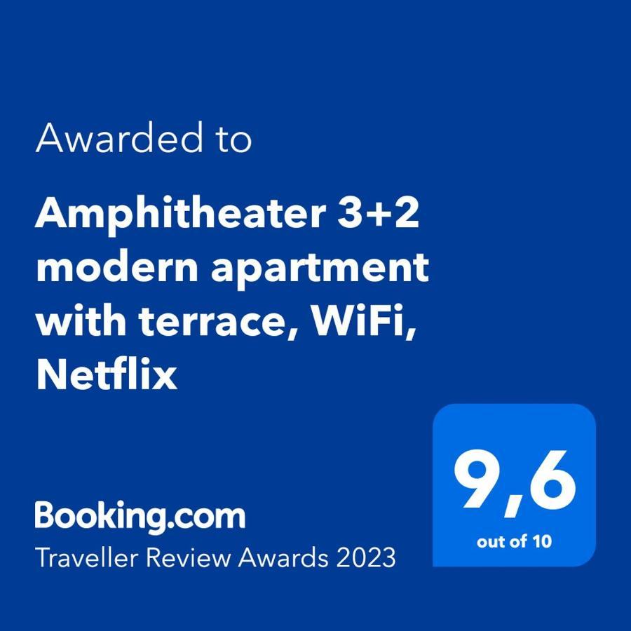 Amphitheater 3+2 Modern Apartment With Terrace, Wifi, Netflix Пула Экстерьер фото